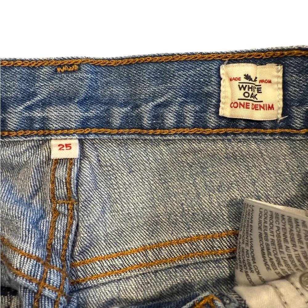 Levi’s White Oak Cone Mills Denim Jeans Women’s 25 Raw Hem Straight